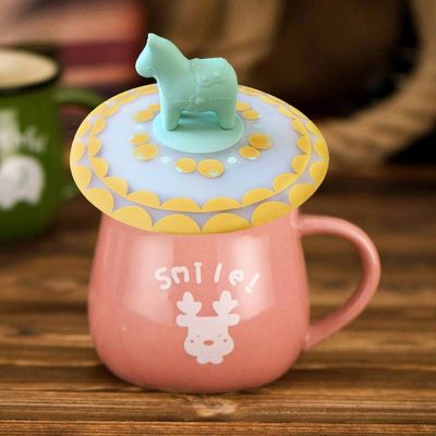 Karykatury Dostosowywalny przecieki Silicone Czajnik pokrywa bezwonny i nietoksyczny Silicone Cup pokrywa